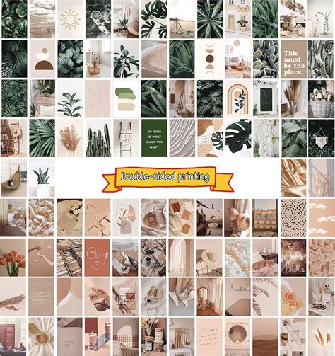 ELETIST Boho Wall Collage Kit - Double-Sided Dorm Poster for India | Ubuy