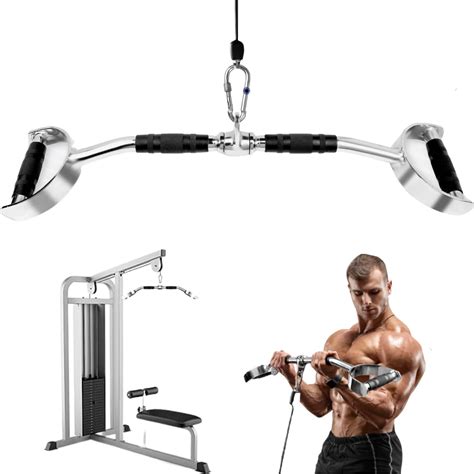 Free Shipping! Yes4All Wide Grip LAT Pull Down Bar Attachments with D ...