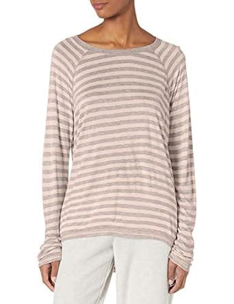 Buy PJ Salvage Women's Revival Lounge Long Sleeve Stripe Top, Dusty ...