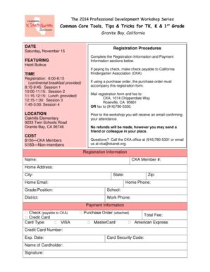 Fillable Online Common Core Tools Tips Tricks for TK K 1st Granite Fax ...