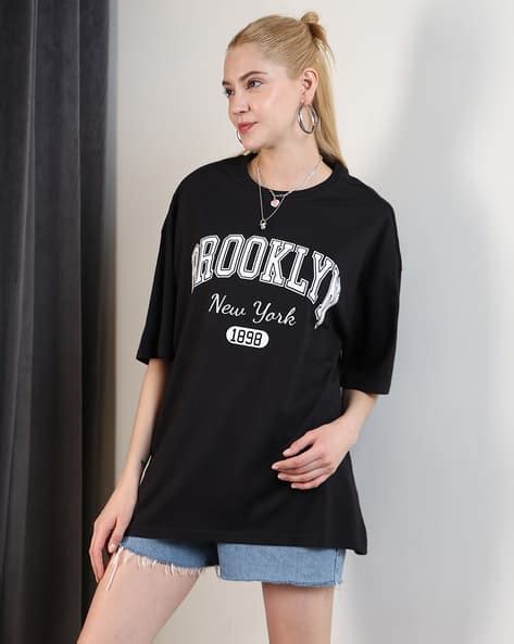 Buy Black Tshirts for Women by Shein Online | sheinindia.in