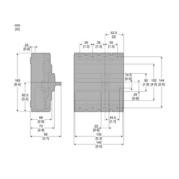 EZC250H4200 - circuit breaker Easypact EZC250H - TMD - 200 A - 4 poles ...