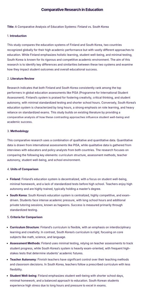 Image result for Comparative Study Examples