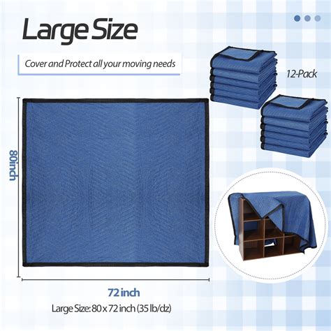 Buy HomGarden 12 Pack Moving Packing Blankets at Ubuy India