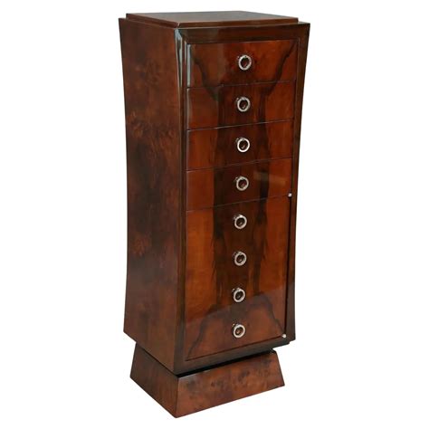 Art Deco Chest of Drawers in Macassar Ebony Attributed to Michel Dufet ...