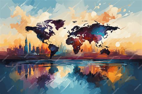 Artistic World Map 的图像结果