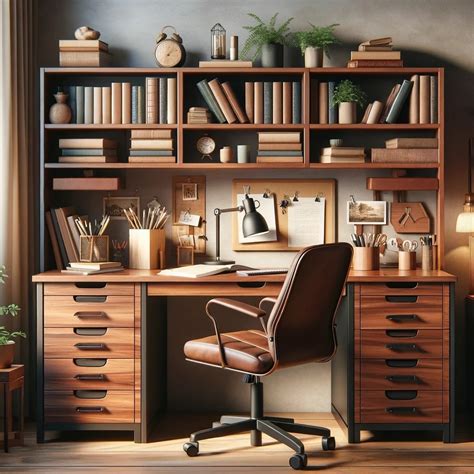 Study Tables with Bookshelf Designs