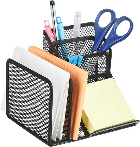 AmazonBasics Mesh Desk Organizer, Black : Amazon.in: Office Products