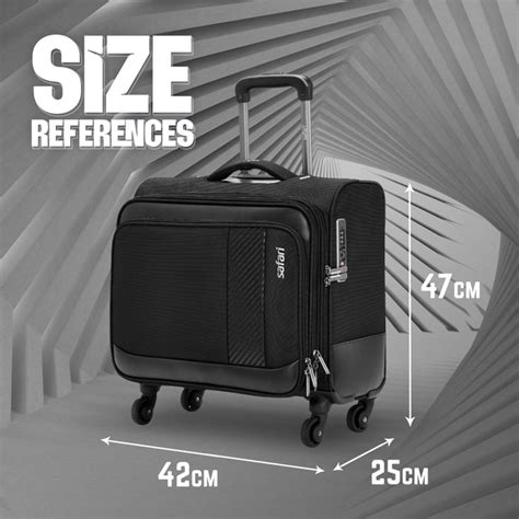 Buy Safari Ascent Overnighter Laptop Trolley Bag Black
