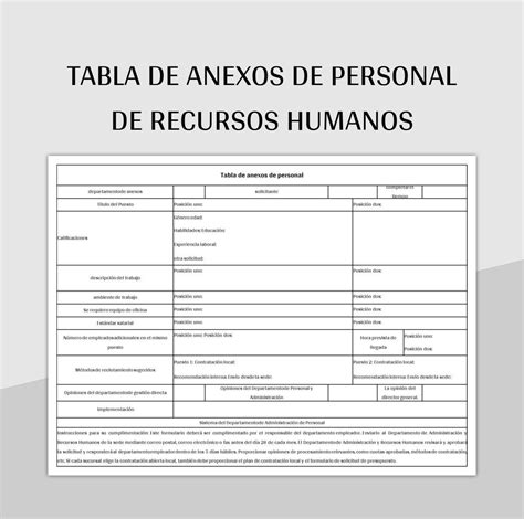 Plantillas Anexo Para Excel Gratis y Hojas de Cálculo de Google - Slidesdocs