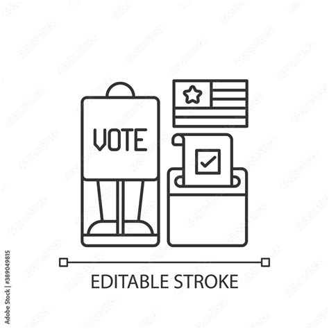 Voting Booth Line Drawing 的图像结果