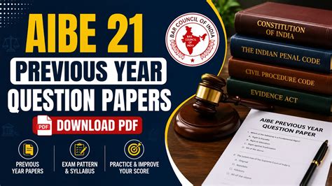 AIBE Previous Year Question Paper, Download PDFs