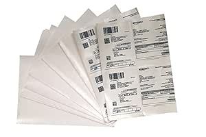 HTY Amazon Easyship Sticky Labels Matt (A4 Size Sheet with 4 Pre-Cut ...