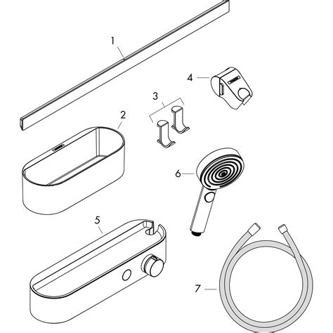 hansgrohe Handheld Shower Bundles: WallStoris, Bundle hand shower 105 ...