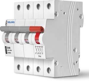 KOLORS Kwiktrip MCB 10KA, 6A, C - CURVE, TPN (TRIPLE POLE + NEUTRAL ...