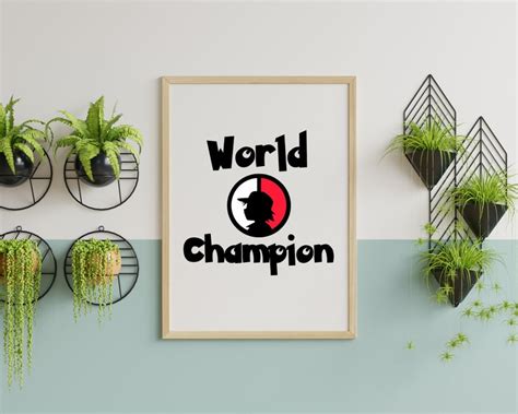 Buy Pokemon World Champion Svg, Ash Ketchum World Champion Sublimation ...