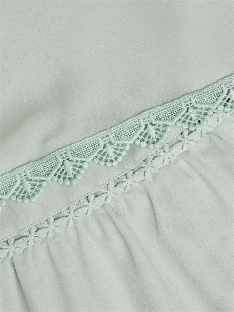 Buy Monsoon Green Leia Lace Trim Tier Playsuit from Next India