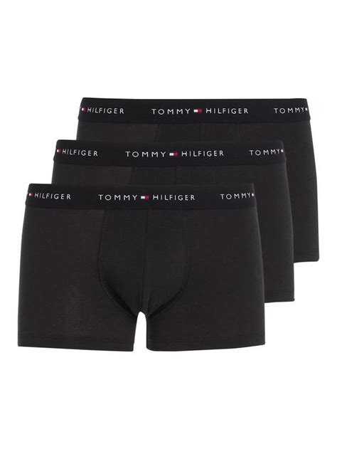 Tommy Hilfiger Essential Cotton Logo Trunks, Pack of 3