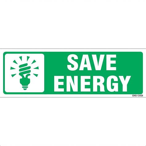 Amazing sign Save Energy Sign Board : Amazon.in: Industrial & Scientific