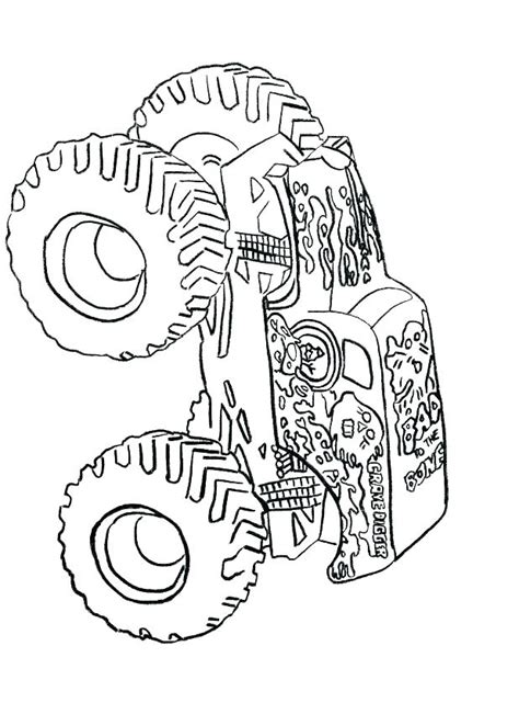 Monster Truck Grave Digger Coloring Pages at GetColorings.com | Free ...
