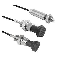 Indexing plungers, stainless steel with plastic mushroom grip and ...