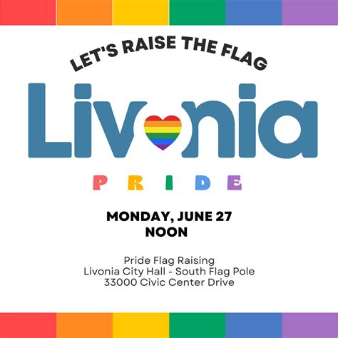 Pride Flag Raising at Livonia City Hall (City of Livonia) — Nextdoor ...