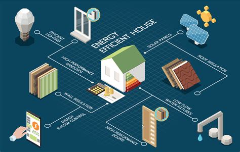 Energy Efficient House Flowchart 25802881 Vector Art at Vecteezy