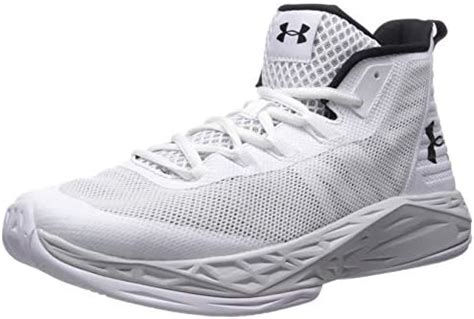 Buy Under Armour Men's Jet Mid Basketball Shoe, White (105)/Elemental ...