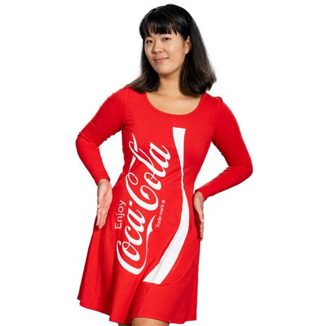 Coca Cola Junior's Skater Dress Red Coke Bottle Homage Halloween ...