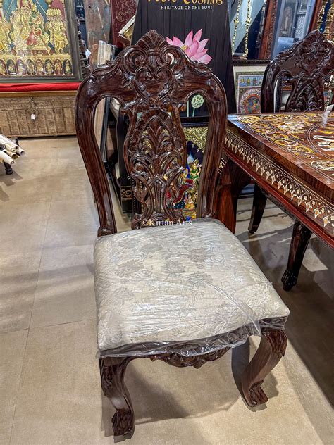 Rosewood Dining Table Set | 8 Chairs | 8x4 FT – Kirtan Arts