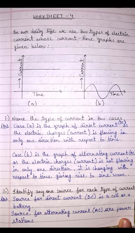 current time graph of two different sources are shown in the figure. 1 ...