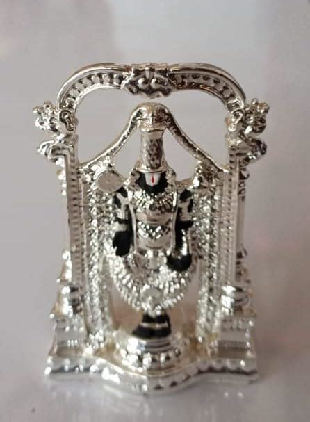 Buy sri rudra 3" Silver Plated Arch Balaji | Silver Plated 3" Balaji ...