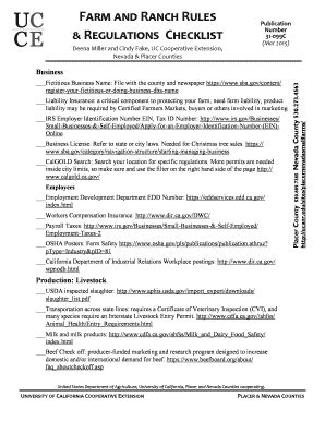 Fillable Online Farm and Ranch Rules Fax Email Print - pdfFiller