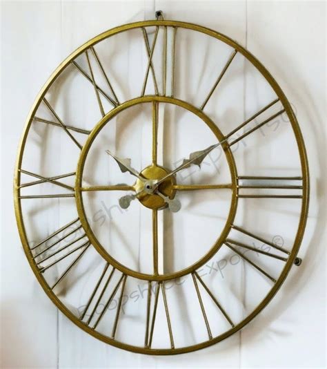 Buy Vintage Clock Gold Large Wall Clock/One Year Warranty / 9061-24 ...