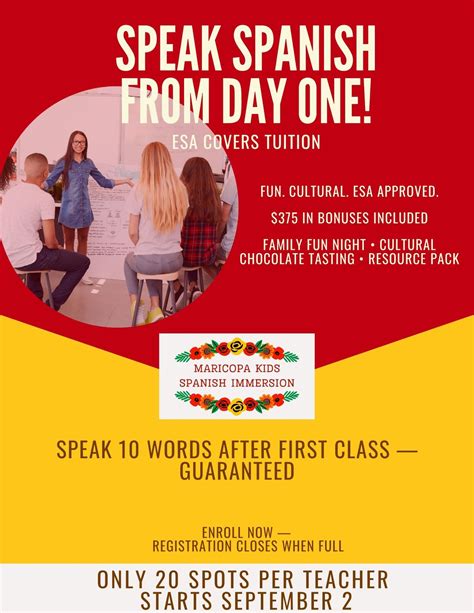 Maricopa Kids Spanish Immersion- Your child will speak 10 Spanish words ...