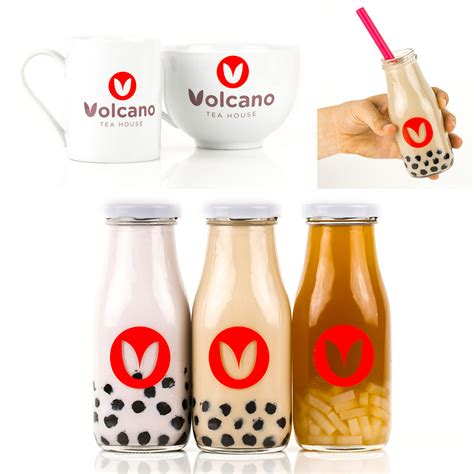 Volcano Tea House Rebrand on Behance