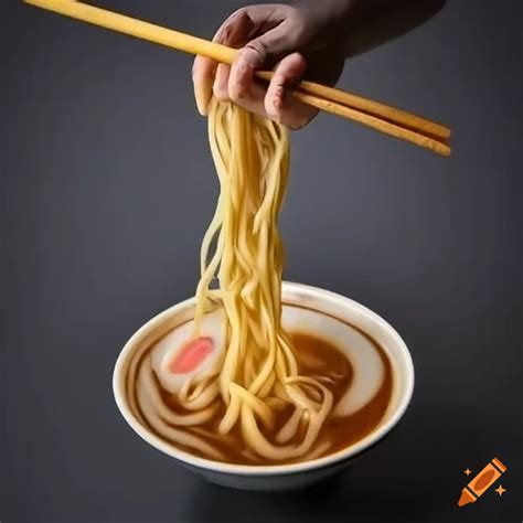 Giant bowl of ramen noodles