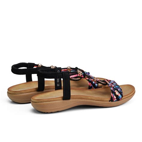 VivaStep Noir black faux leather sandals » Cordwainers - Cordwainers