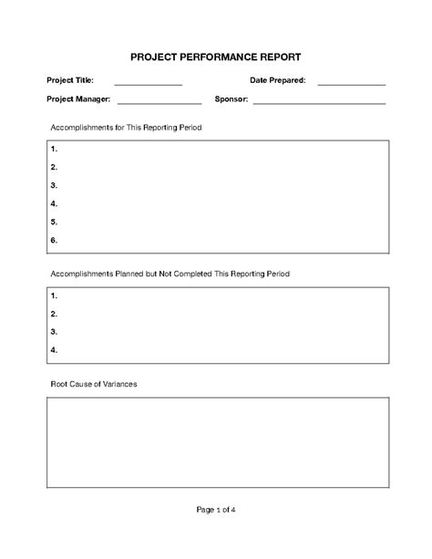 Image result for Project Performance Report Sample