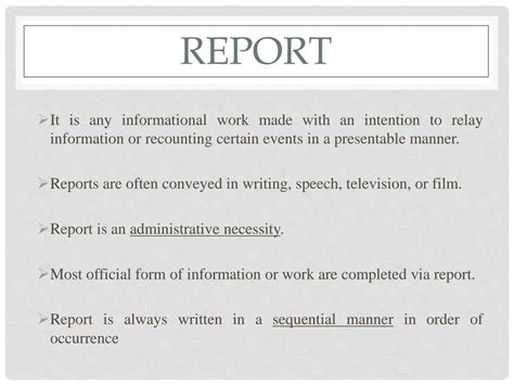 Image result for Types of Report Writing