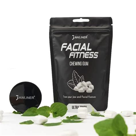 Buy JAWLINER Fitness Chewing Gum (2 months pack) Jawline Gum - Sugar ...