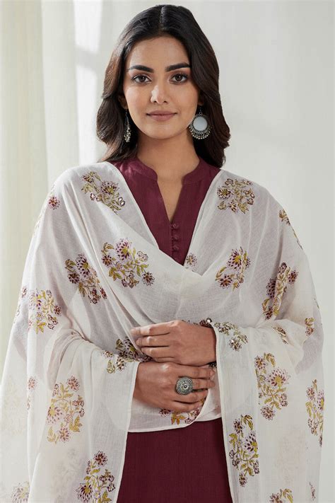 Roza Nysa Sanganeri Dupatta – Farida Gupta India