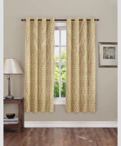 CARLTON LONDON 152 cm (5 ft) Polyester Room Darkening Window Curtain ...