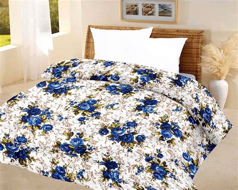 Lali prints Luxury Blue Quilt A.C Blanket Single Bed Size Dohar ...