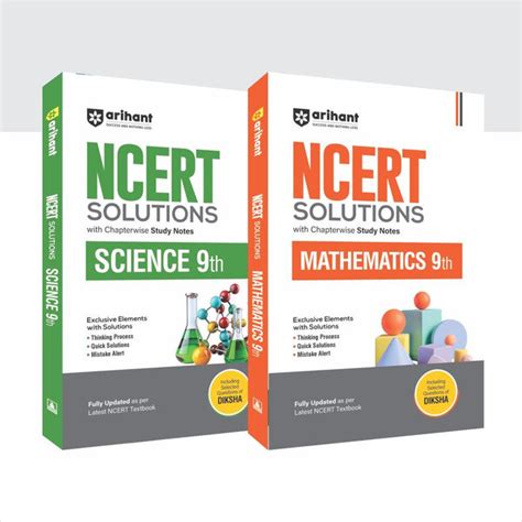 Combo of NCERT Solutions Mathematics & Science Class 9th | English Med ...