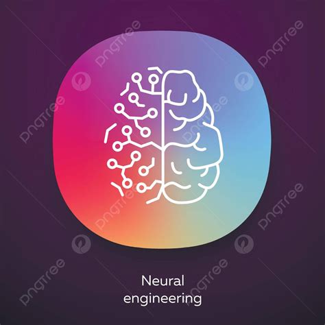 Neural Engineering App For Bioinformatics And Biotechnology Innovation Isolated Web Vector ...