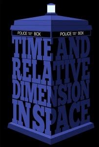 Wall Poster Tardis Time and Relative Dimension in Space Typographic ...