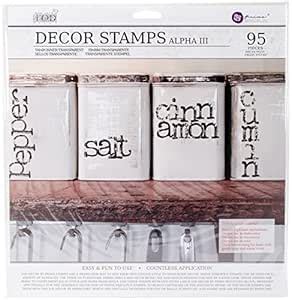 Prima Marketing IOD Decor Stamps-Alpha3 : Amazon.in: Home & Kitchen