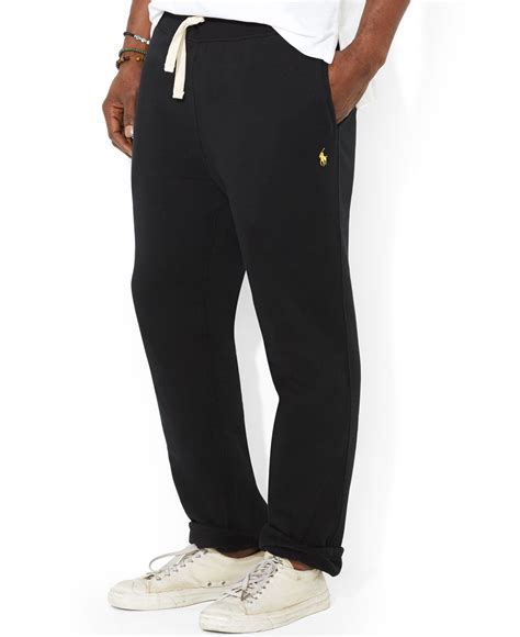 Polo Ralph Lauren Big And Tall Fleece Sweatpants in Black for Men - Lyst
