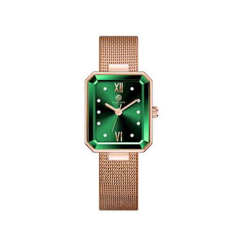 Brixton: Women Green/Rose Gold Stainless Steel Analog Watch - CLRGMGRN ...